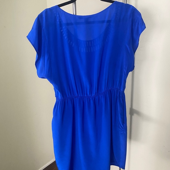 Silk Cobalt Dress - Picture 8 of 10